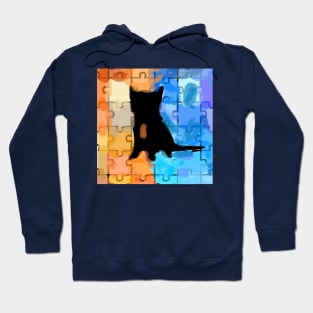 PUZZLE CAT COLORS Hoodie